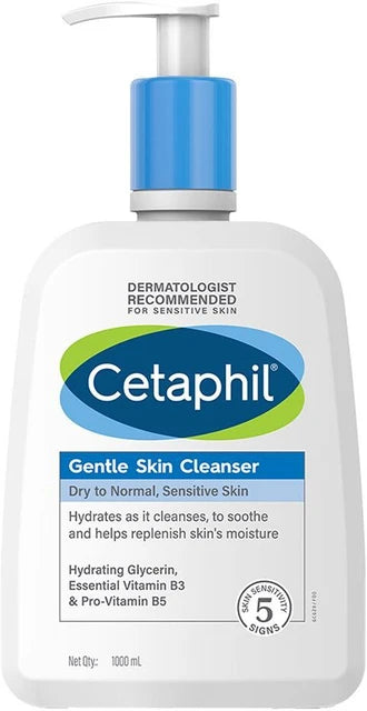 Cetaphil Gentle Cleanser 1000ml ( 1L )(Face Wash)
