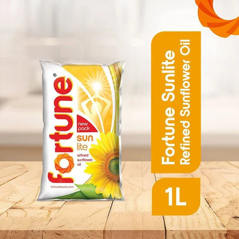 Fortune Sun Lite 1L  – Refined Sunflower Oil (Pouch)