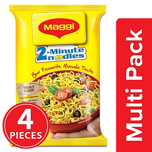 Maggi Pack of 4 ( 1 BIg Maggi Masala FREE )