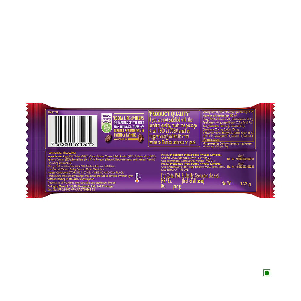 Dairy Milk Silk Fruit and Nuts 129g