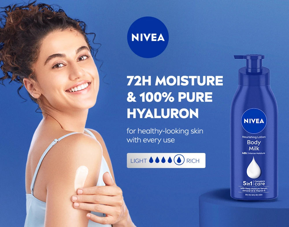 NIVEA 600ml Body Milk Lotion