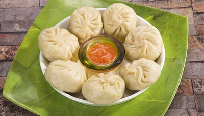 Steamed momos Hafe Plate 6 pcs