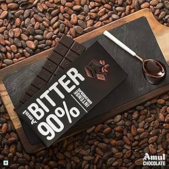Amul Bitter 90% Dark Chocolate 150g