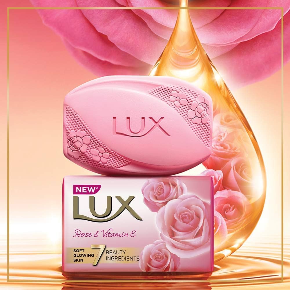 Lux Rose & Vitamin Soap 100g ( pack of 5 )