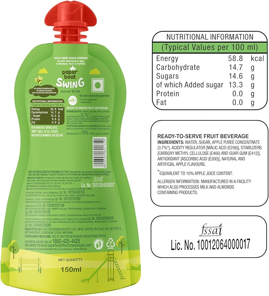 Paper Boat Swing apple 125ml