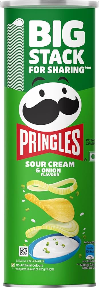 Pringles Sour Cream & onion 102g