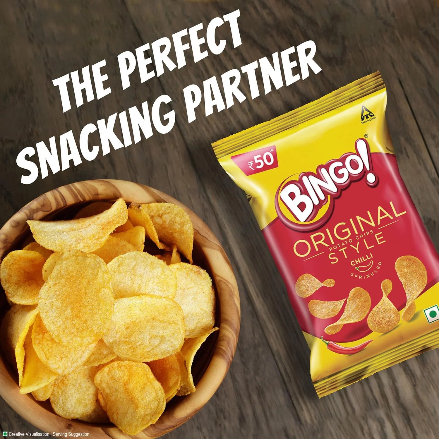 Bingo! Original Style Potato Chips (Chilli Sprinkled) 90