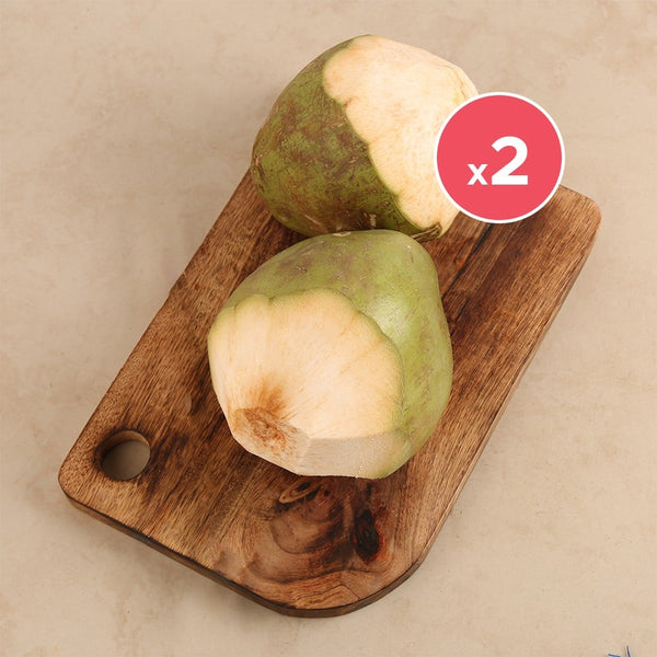 Green Coconut packof 2 (straw free)