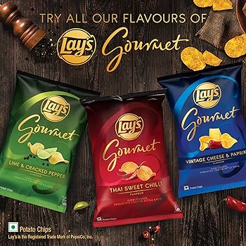 Lay's Gourmet COMBO ( ALL IN ONE ) 80g all