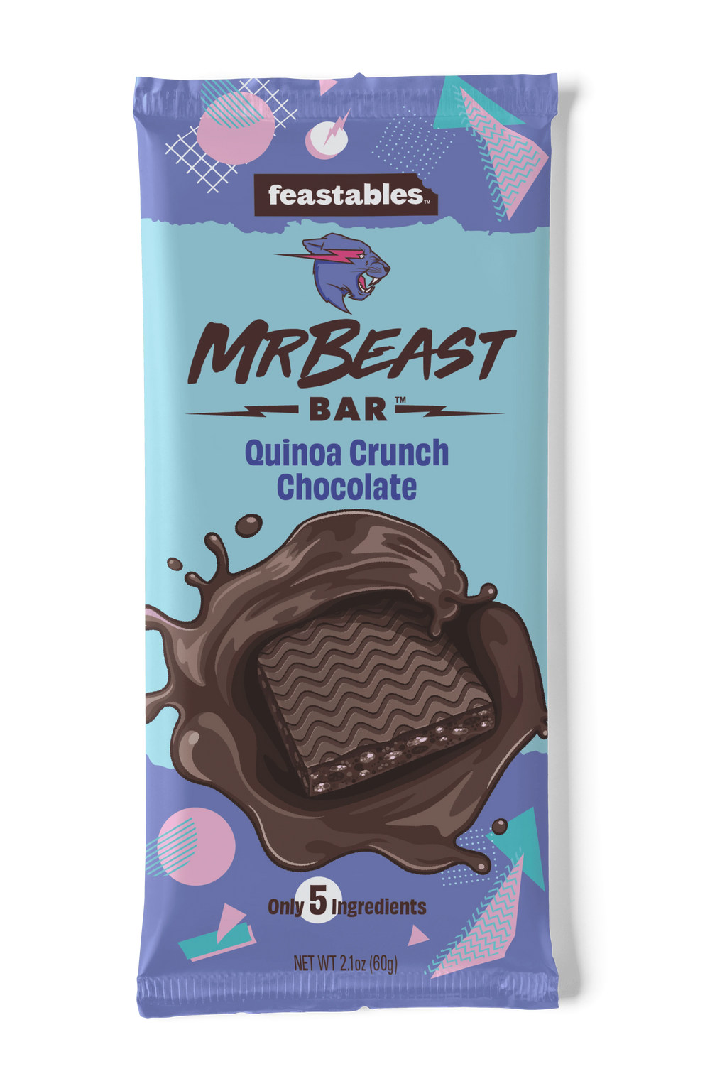 feastables quinoa crunch chocolate 60g