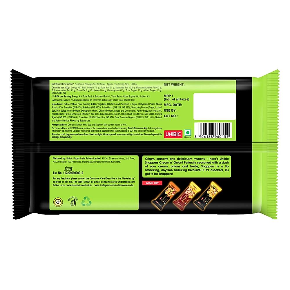 UNIBIC Snappers – Cream N’ Onion ( 5 packet inside )