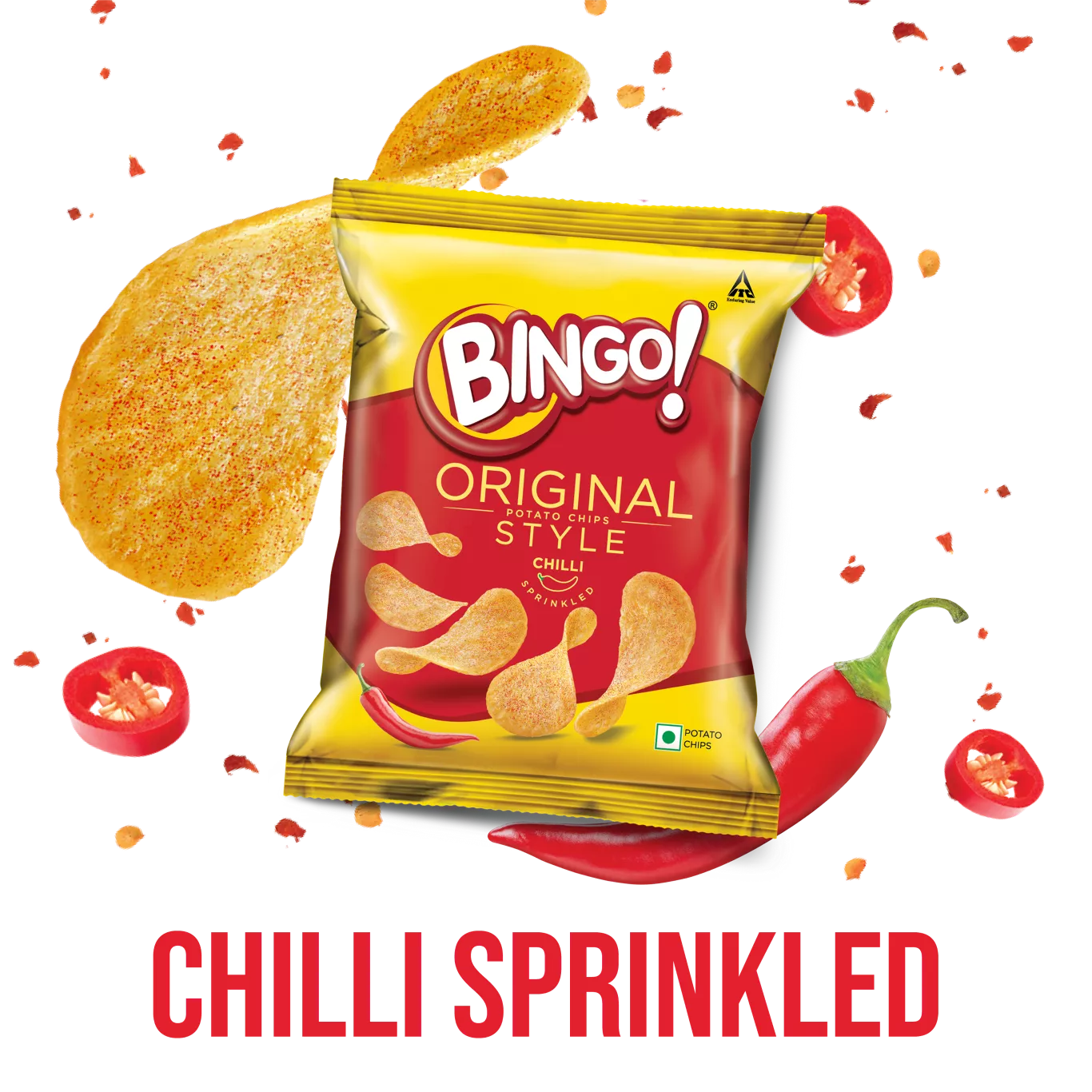 Bingo! Original Style Potato Chips (Chilli Sprinkled) 90