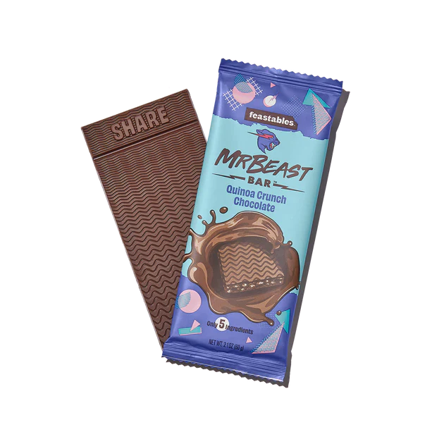 feastables quinoa crunch chocolate 60g