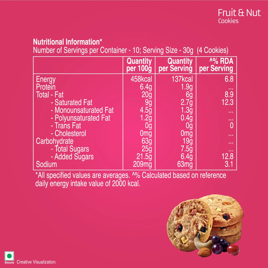 Unibic Fruit & Nut Cookies 67g