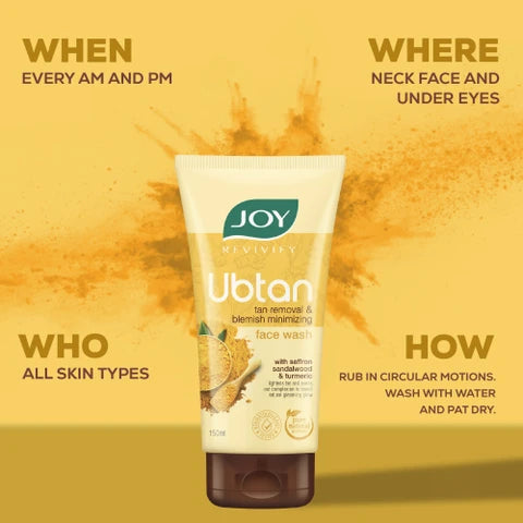 Joy Ubtan Tan Removal Face Wash 150ml