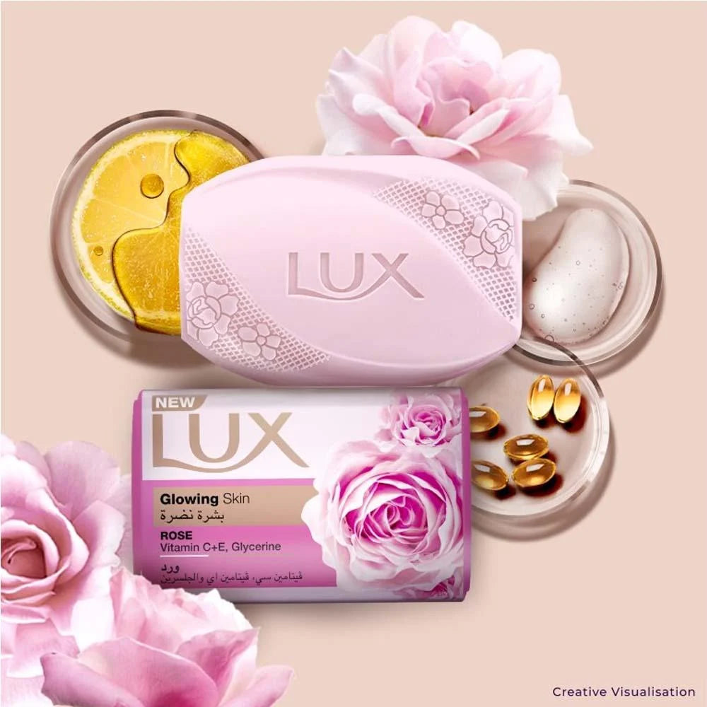 Lux Rose & Vitamin Soap 100g ( pack of 5 )