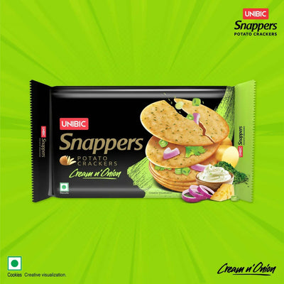 UNIBIC Snappers – Cream N’ Onion ( 5 packet inside )