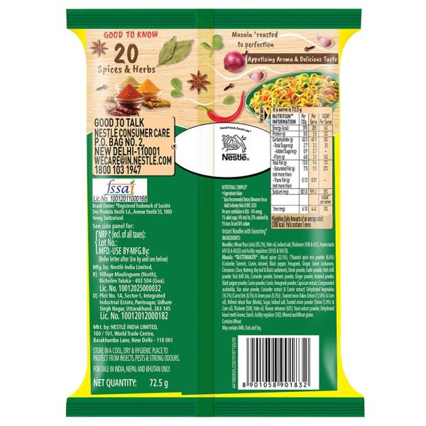 Maggi Veg Atta Noodles 72g ( with FREE Maggi Masala )