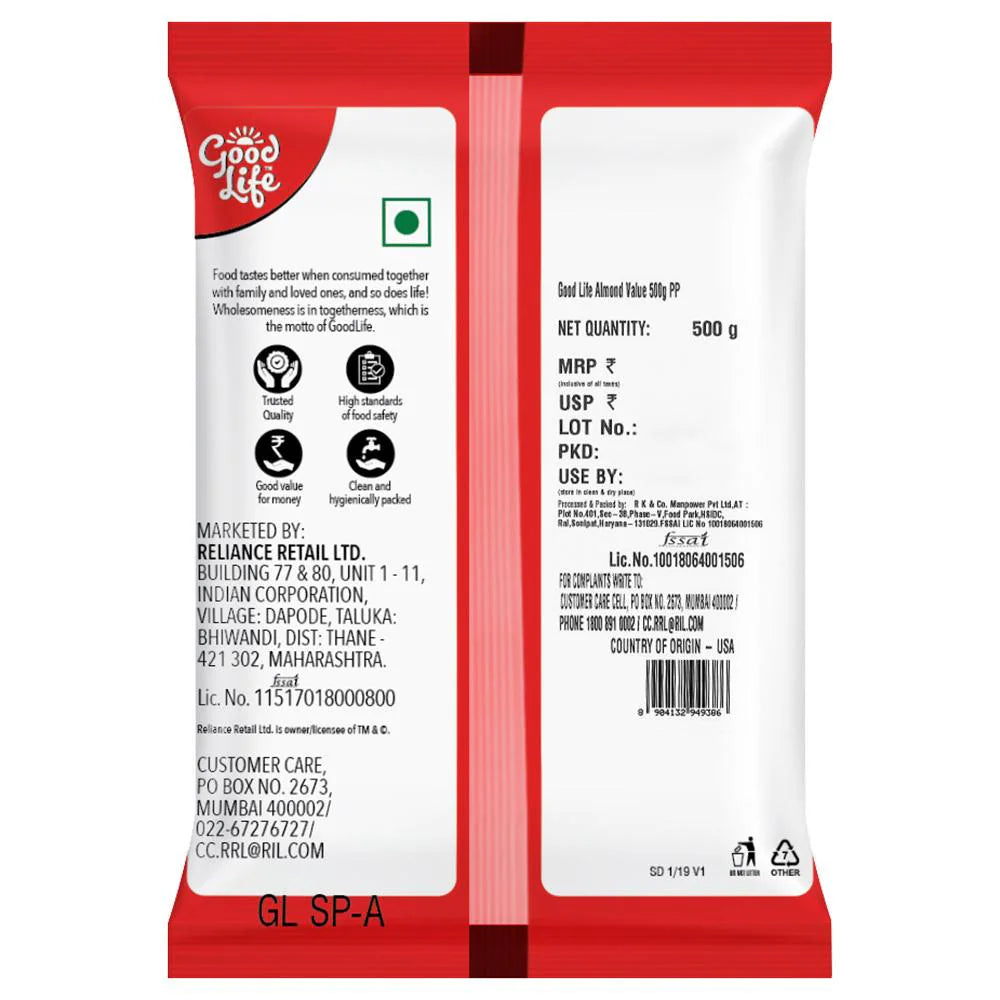 Good Life Badam (Almonds) 500g