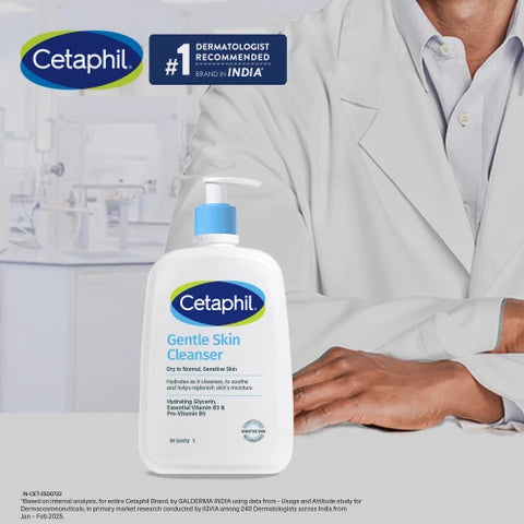 Cetaphil Gentle Cleanser 1000ml ( 1L )(Face Wash)